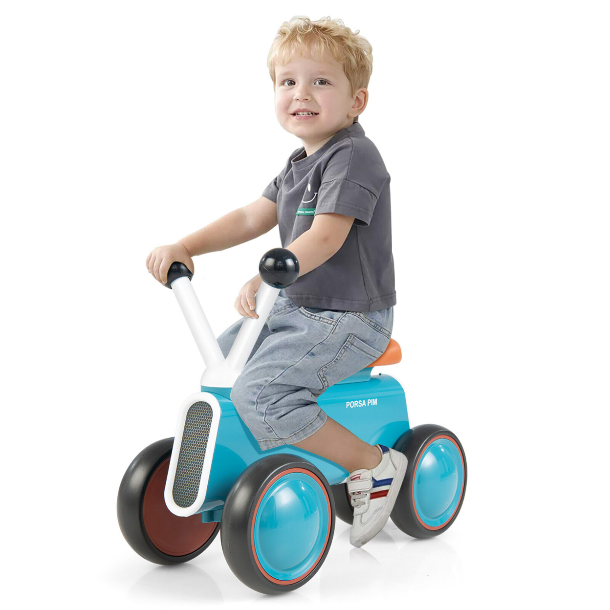 Baby Balance Bike For 10-24 Months Riding Toy No Pedal For Boys & Girls Blue