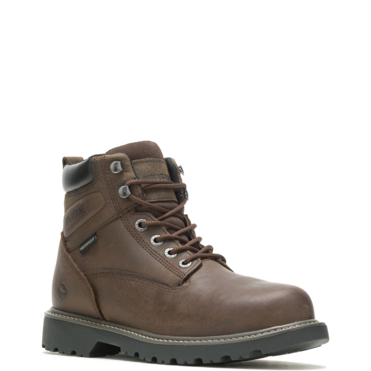WOLVERINE Men's Floorhand 6 Waterproof Steel Toe Work Boot Dark Brown - W10633 DARK BROWN - DARK BROWN, 9.5-M