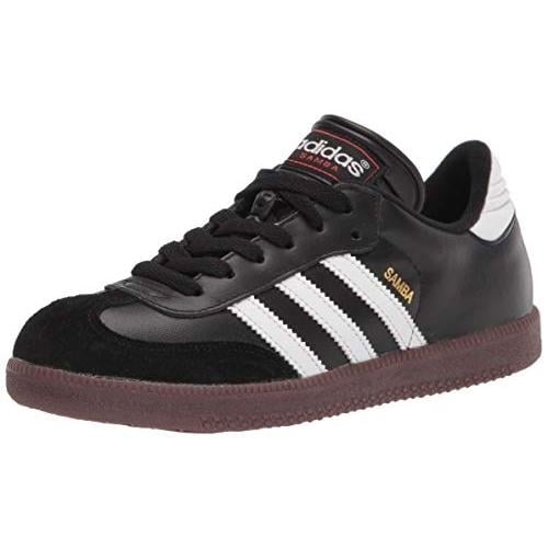 Adidas Unisex-Child Samba Classic Boots Soccer Shoe CBLACK/FTWWHT/CBLACK - CBLACK/FTWWHT/CBLACK, 12.5 Little Kid