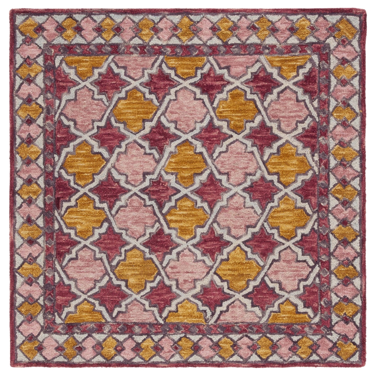 SAFAVIEH Aspen APN121U Handmade Pink / Yellow Rug - 2'-3 X 9'