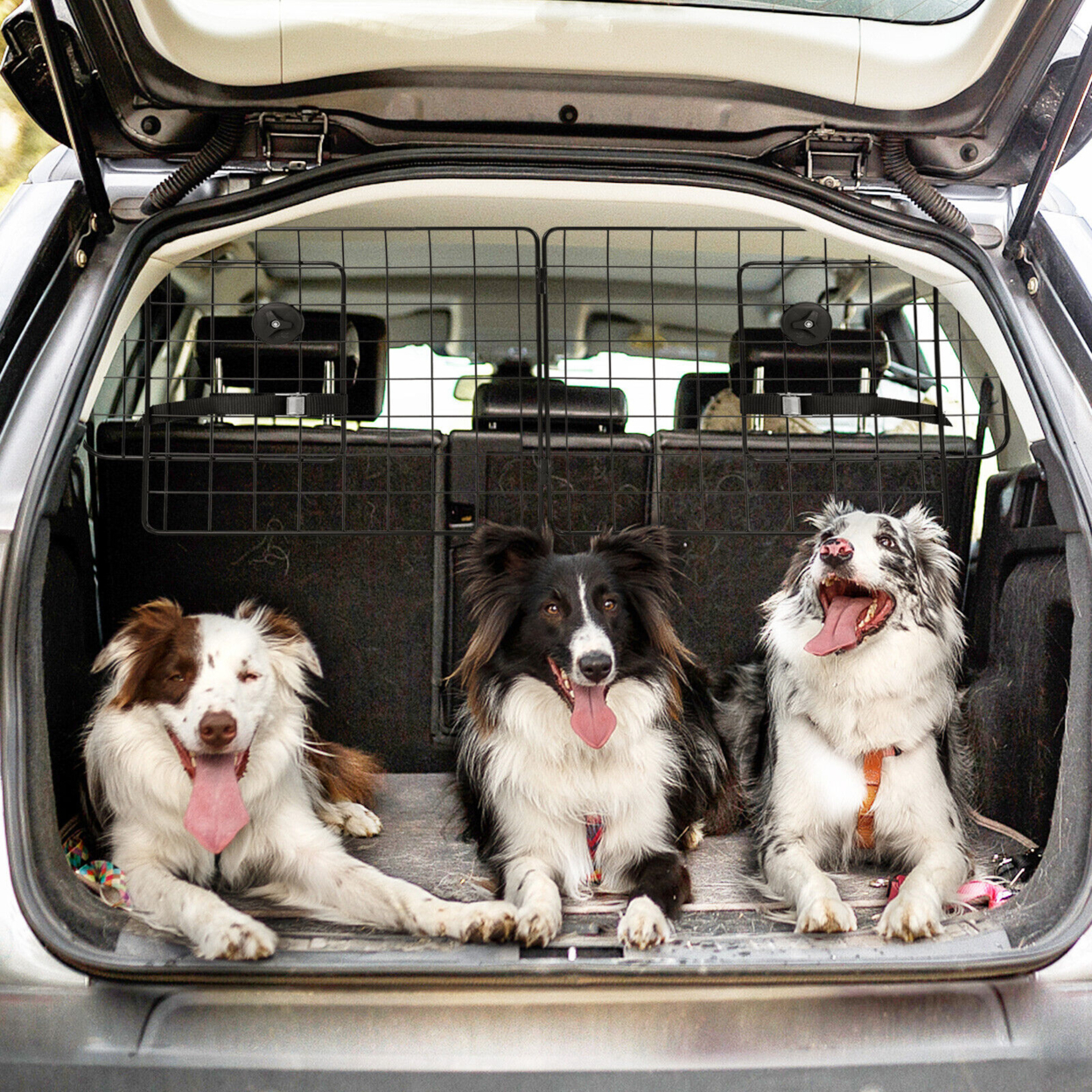 Car SUV Dog Barrier Vehicles Pet Divider Gate For Trunk Cargo Area Rust-Proof