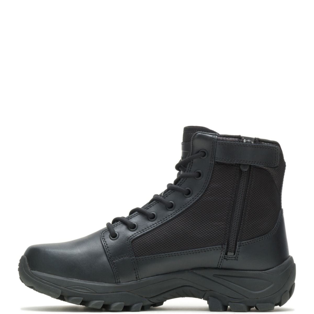 Bates Men's Fuse Mid 6-inch Side Zip Boot Black - E06506 BLACK - BLACK, 11