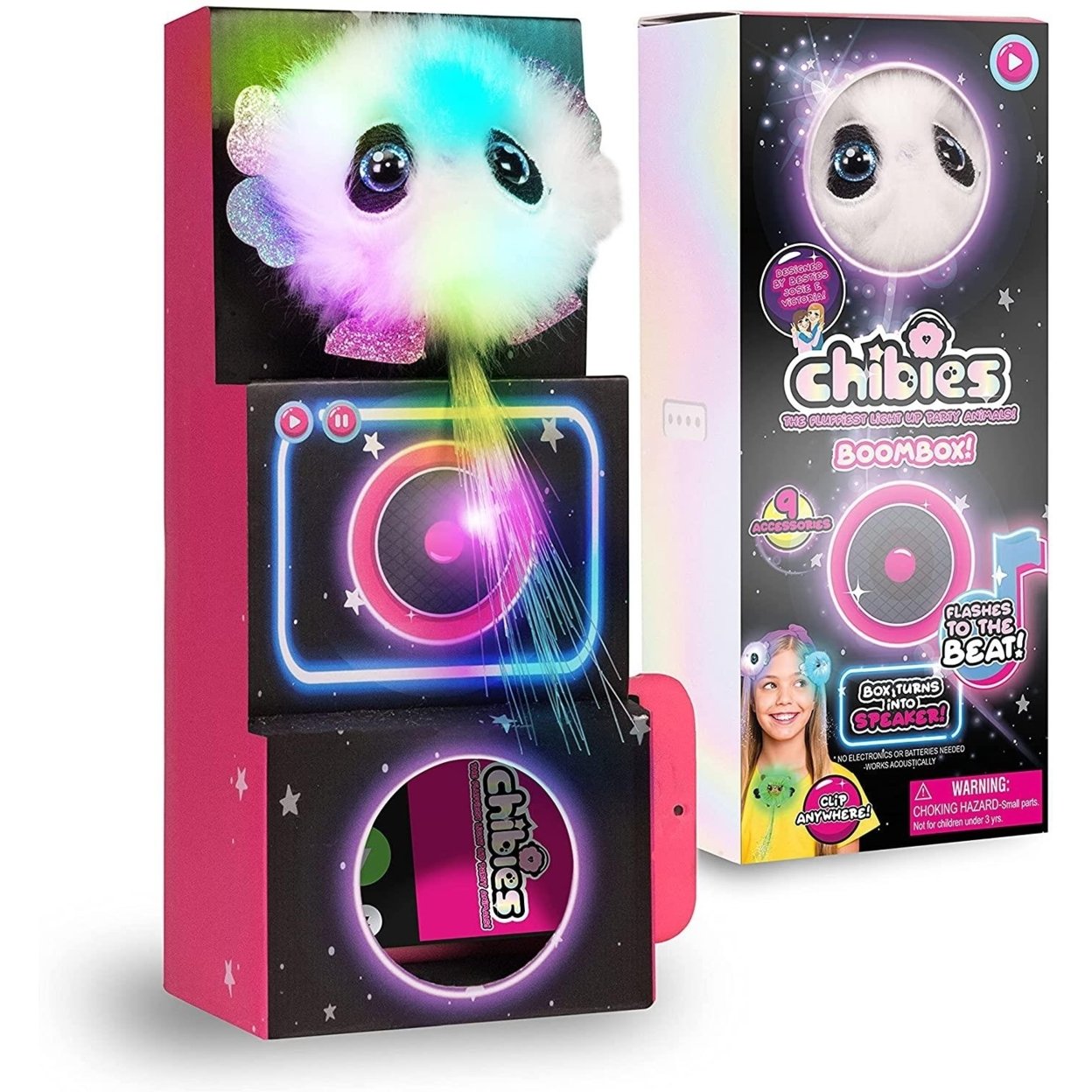 Chibies Boom Box Ava Panda Interactive With Music Glows Lights WOW! Stuff
