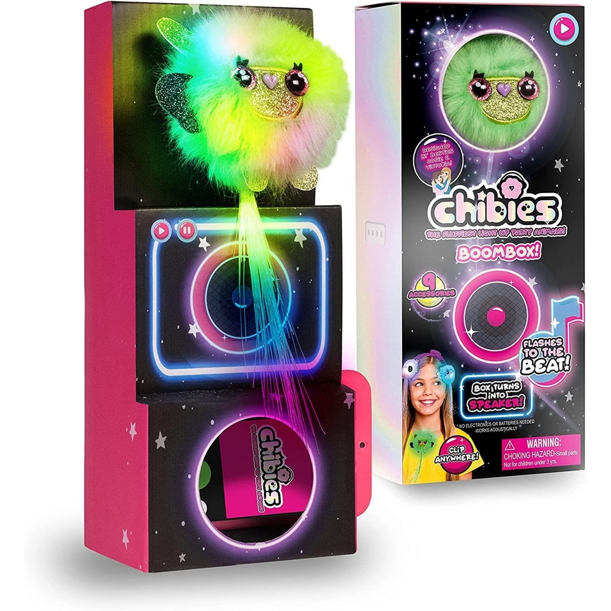 Chibies Boom Box Billi Llama Fluffy Lights To Beats Speaker Music Interactive Toy WOW! Stuff