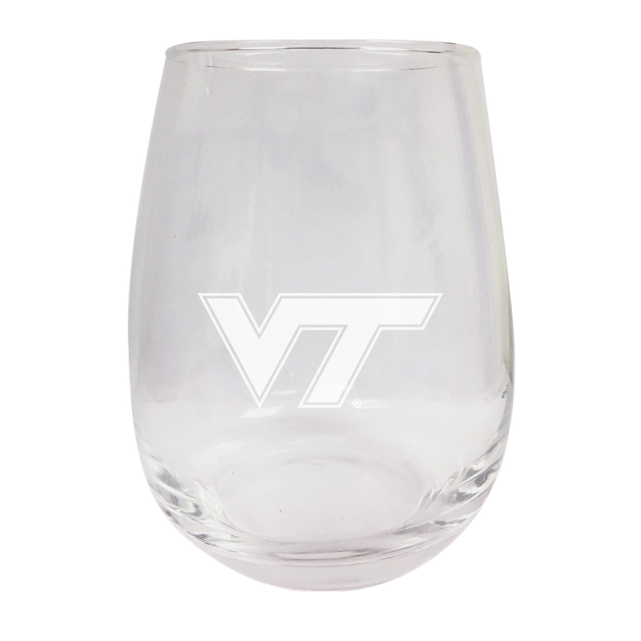 Virginia Tech Hokies 15 Oz Stemless Wine Glass Etched - Single