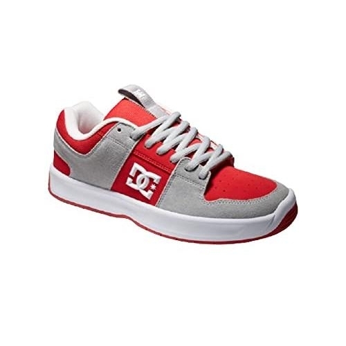 DC Men's Lynx Zero Casual Skate Shoe 0 GREY/RED - GREY/RED, 7