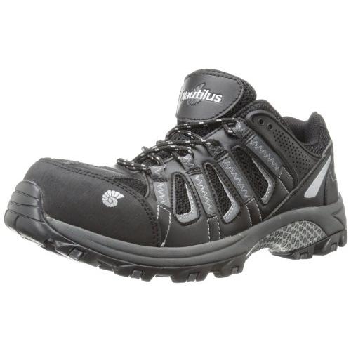 FSI FOOTWEAR SPECIALTIES INTERNATIONAL NAUTILUS Nautilus Safety Footwear Men's 1804 Shoe 11 X-Wide BLACK/GREY - BLACK/GREY, 9 Wide