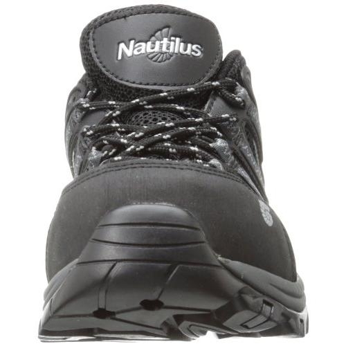 FSI FOOTWEAR SPECIALTIES INTERNATIONAL NAUTILUS Nautilus Safety Footwear Men's 1804 Shoe 11 X-Wide BLACK/GREY - BLACK/GREY, 9 Wide