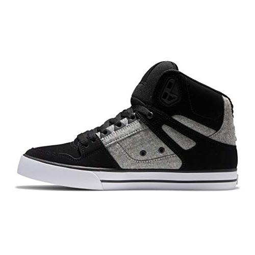 DC Men's Pure High Top WC Skate Shoes 0 BLACK/BATTLESHIP/ARMOR - BLACK/BATTLESHIP/ARMOR, 11