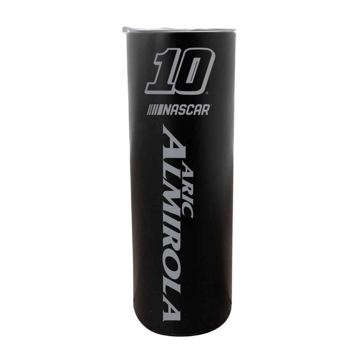 NASCAR #10 Aric Almirola 20 Oz Insulated Stainless Steel Skinny Tumbler - Black