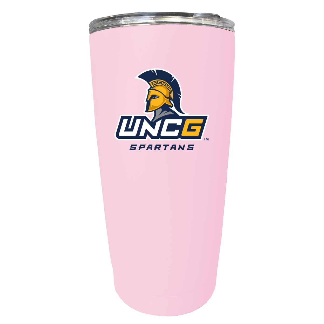 North Carolina Greensboro Spartans 16 Oz Stainless Steel Insulated Tumbler - Pink