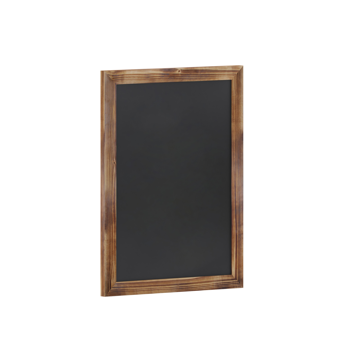 24 Inch Wall Hanging Chalkboard, Memo Board, Eraser, Brown Wood Frame