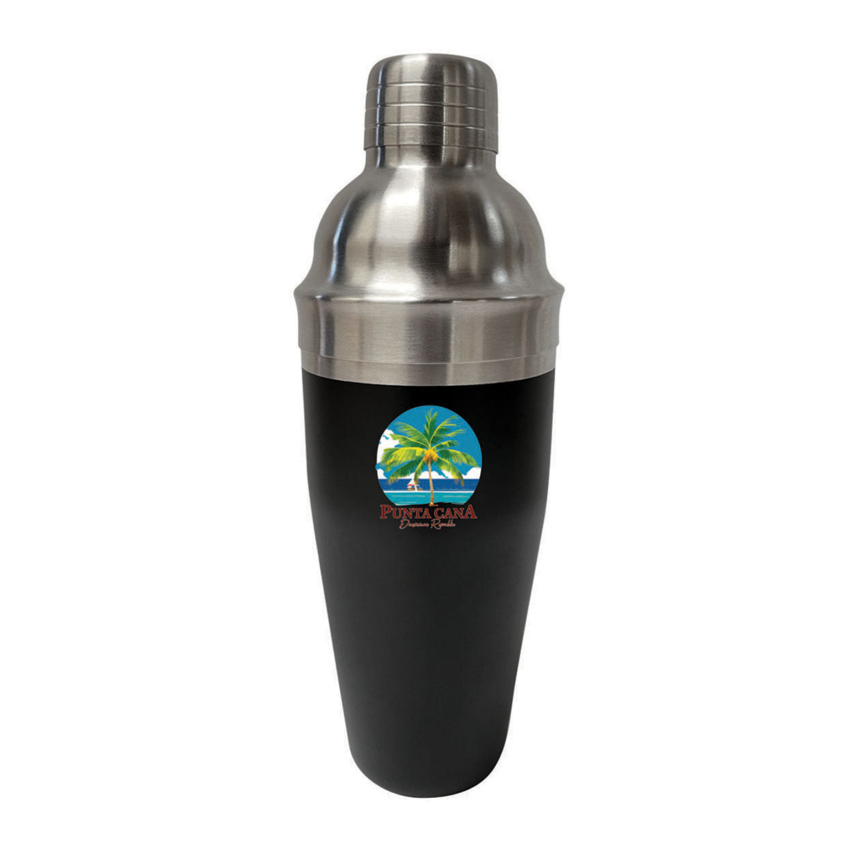Punta Cana Dominican Republic Souvenir 24 Oz Stainless Steel Cocktail Shaker - Palm 2