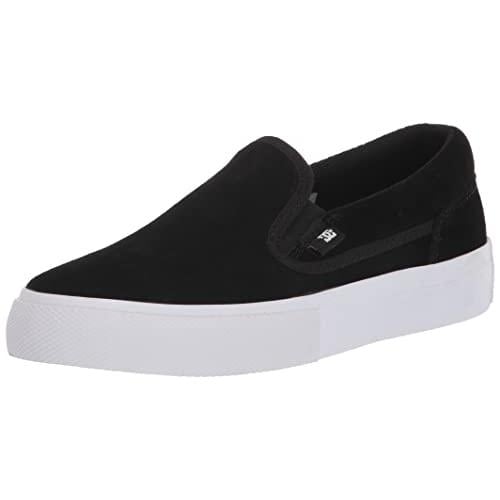DC Unisex-Child Manual Slip-on Sd Low Shoe Skate BLACK/WHITE - BLACK/WHITE, 4.5 Big Kid