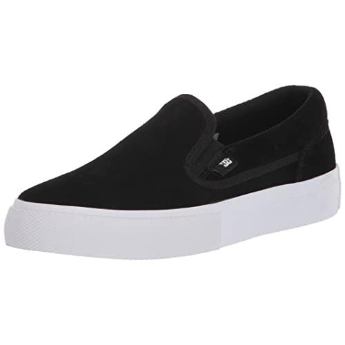 DC Unisex-Child Manual Slip-on Sd Low Shoe Skate BLACK/WHITE - BLACK/WHITE, 2 Big Kid