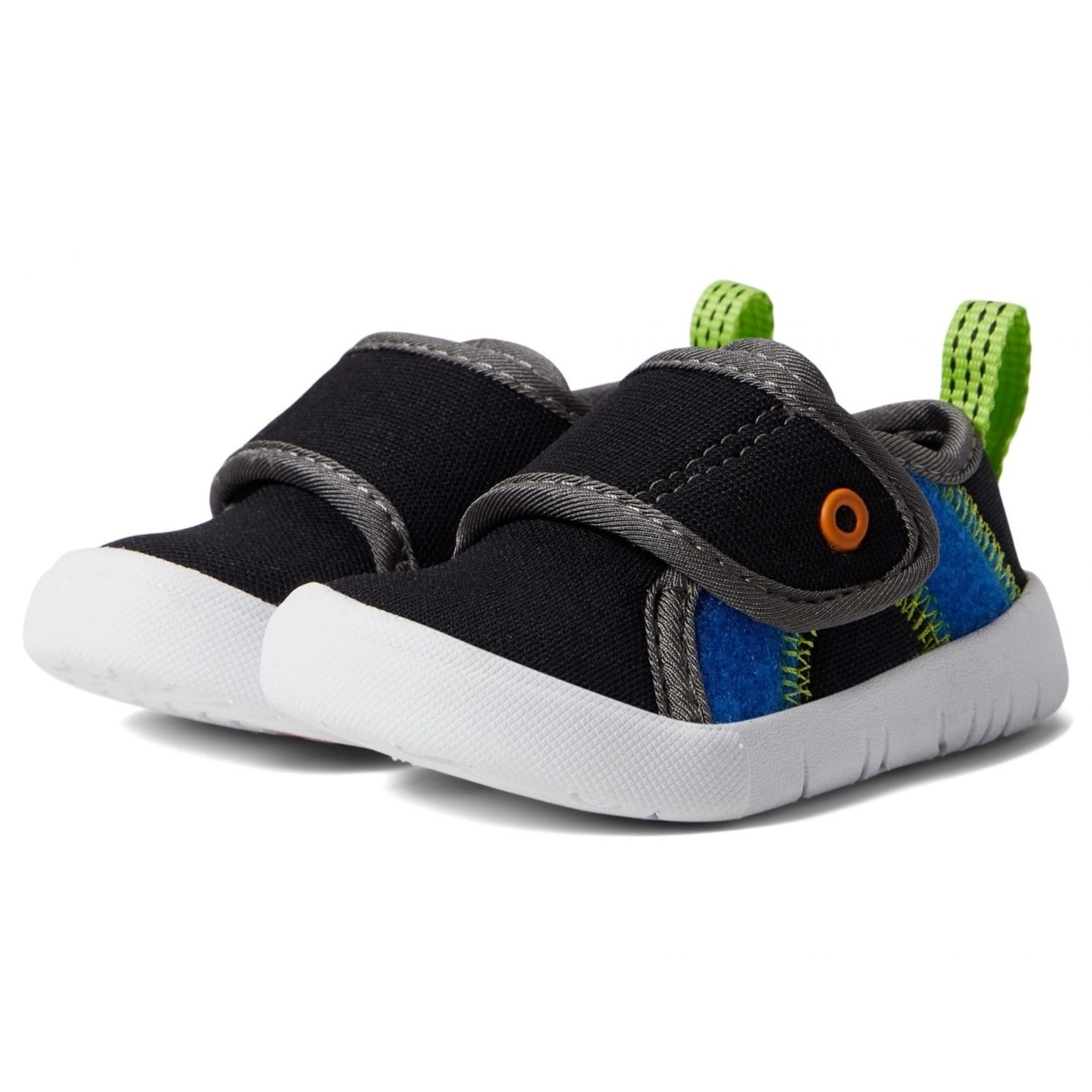 BOGS Unisex Baby Kicker Hook And Loop Shoe Sneaker Black Multi - 72811I-009 1 BLACK MULTI - BLACK MULTI, 4 Toddler