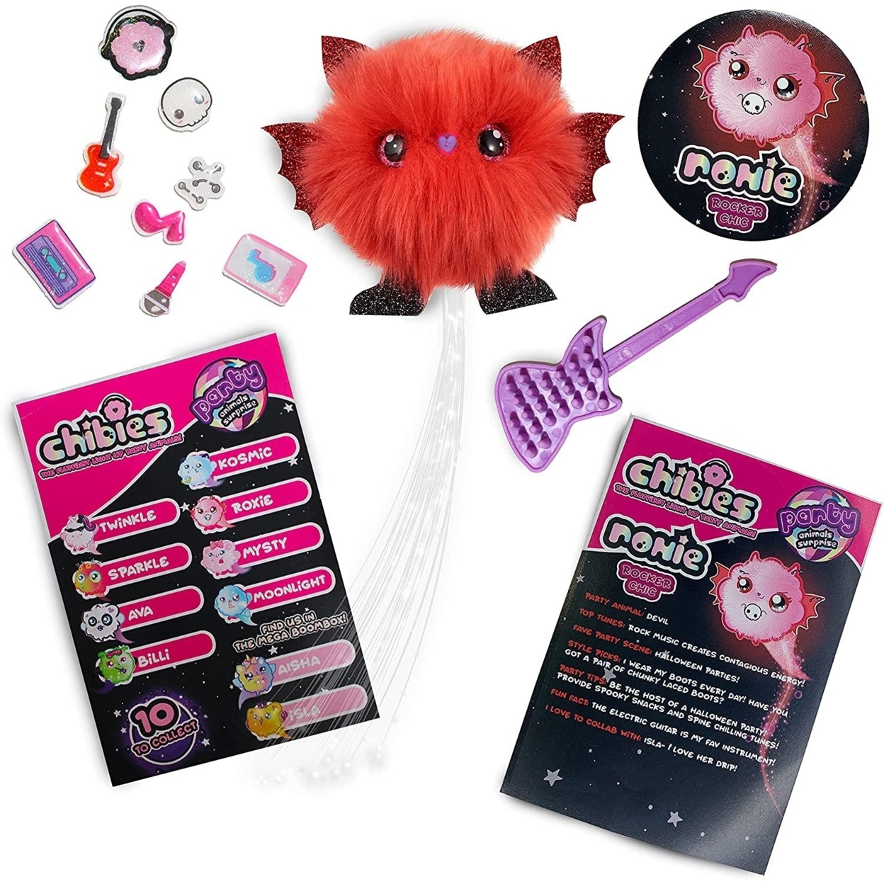 Chibies Boom Box Roxie Fluffy Lights To Beats Speaker Music Interactive Toy WOW! Stuff