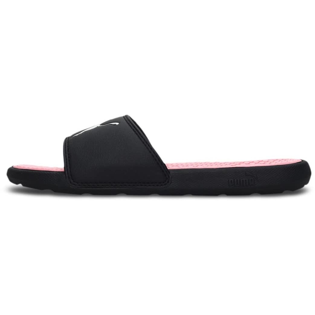 PUMA Women's Cool Cat Slide Sandal 0 BLACK-PEONY-SILVER - BLACK-PEONY-SILVER, 12