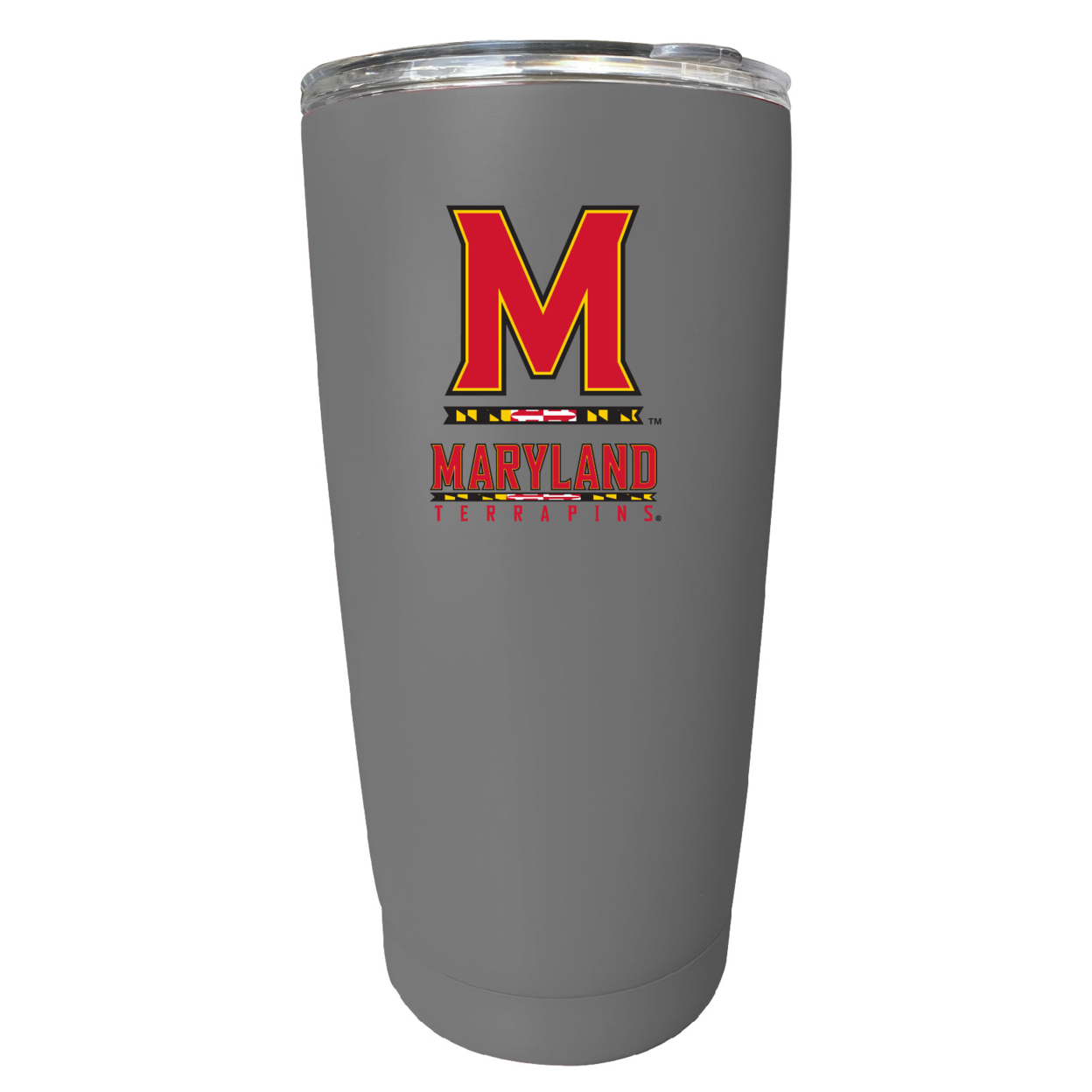 Maryland Terrapins 16 Oz Stainless Steel Insulated Tumbler - Gray