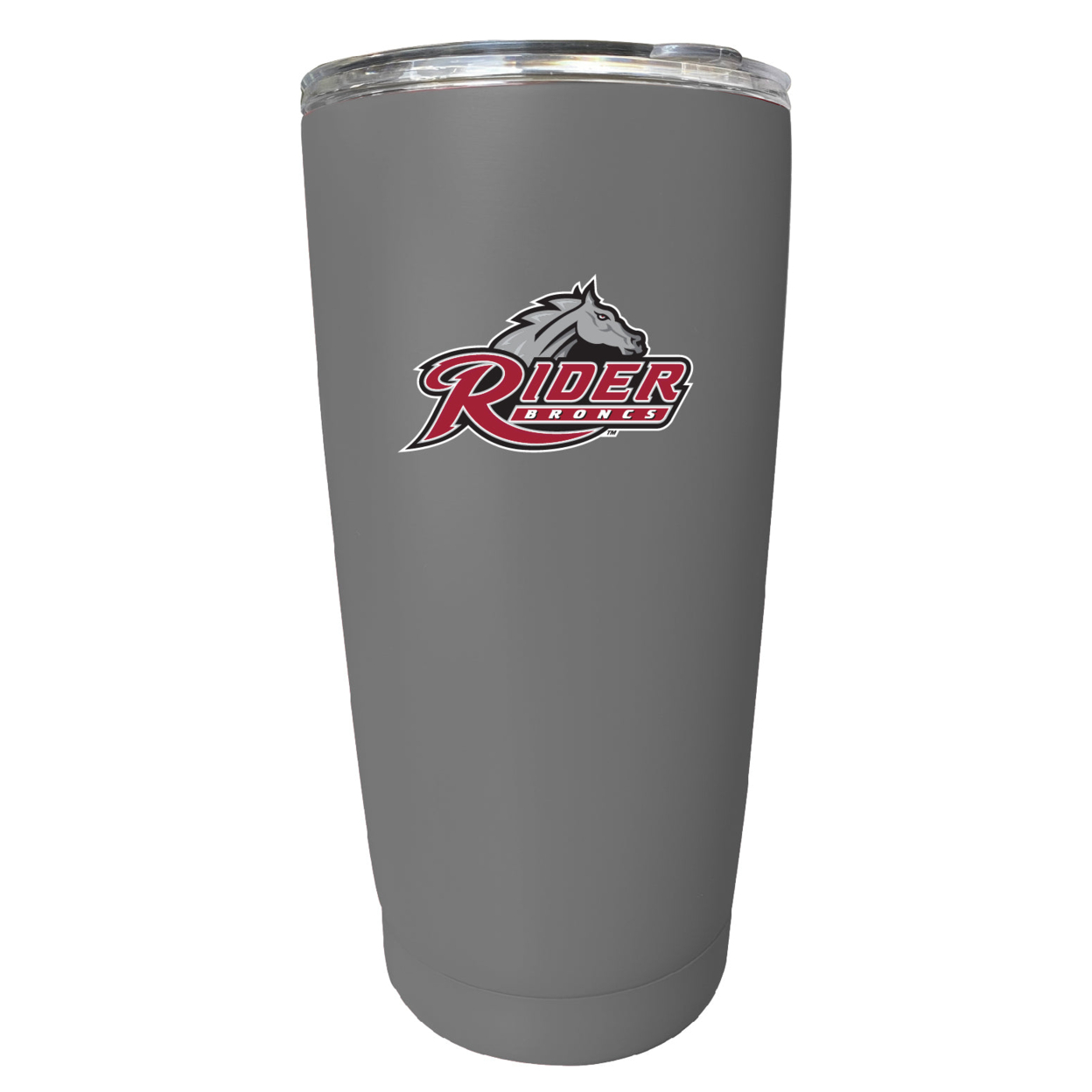 Rider University Broncs 16 Oz Stainless Steel Insulated Tumbler - Gray
