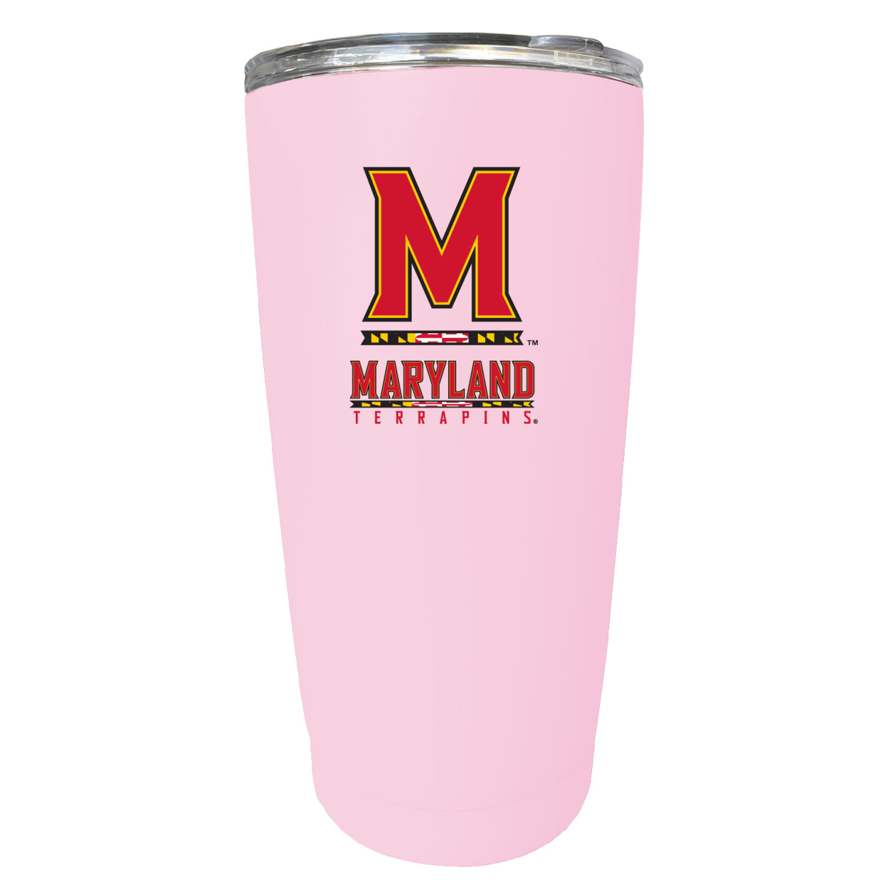 Maryland Terrapins 16 Oz Stainless Steel Insulated Tumbler - Pink