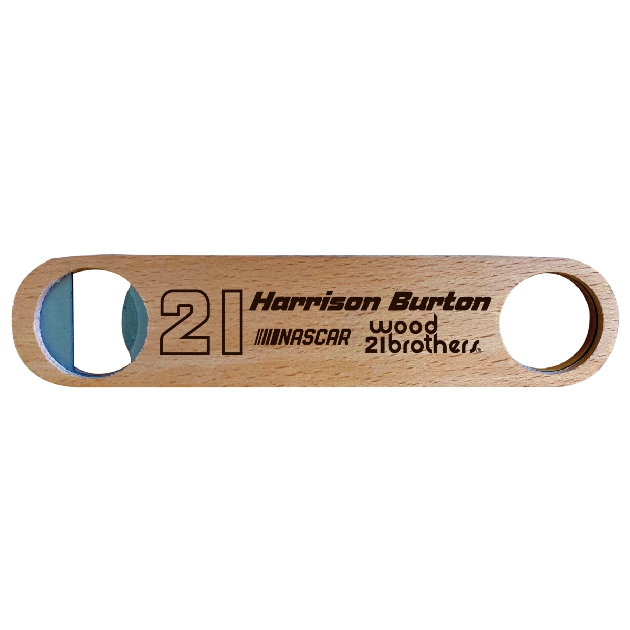 #21 Harrison Burton Laser Engraved Wooden Bottle Opener