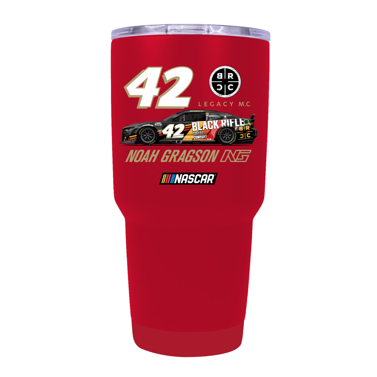 #42 Noah Gragson BRCC Officially Licensed 24oz Stainless Steel Tumbler - Red