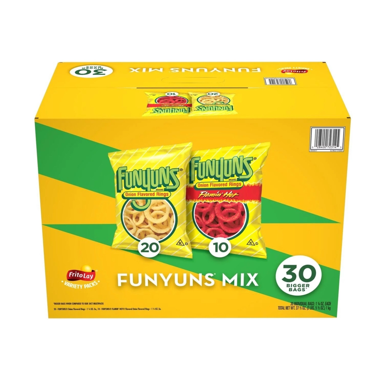 Funyuns Onion Flavored Rings Variety Pack, 1.25 Ounce (Pack Of 30)