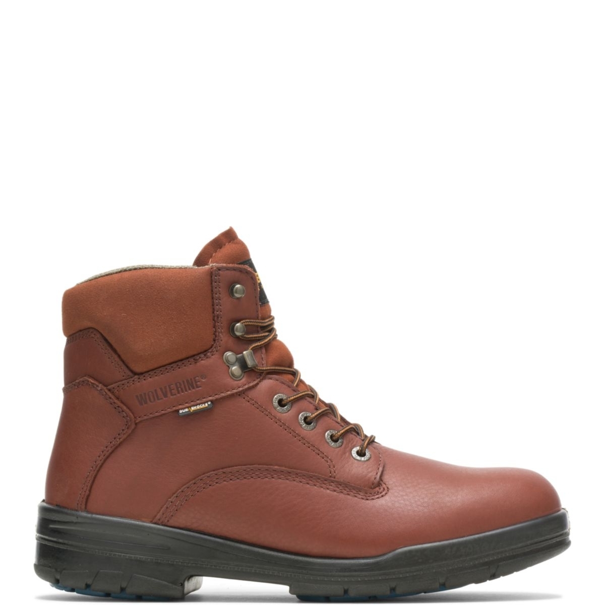 WOLVERINE Men's 6 DuraShocksÂ® Steel Toe Direct-Attach Work Boot Brown - W03120 BROWN - BROWN, 14