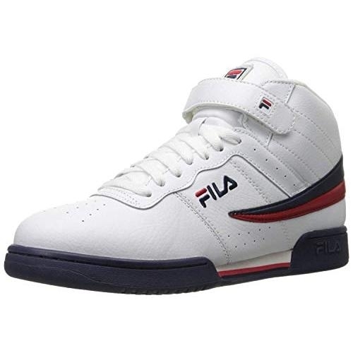 Fila Men's F-13v Lea/syn Fashion Sneakers 0 WHT/NVY/RED - WHT/NVY/RED, 8.5