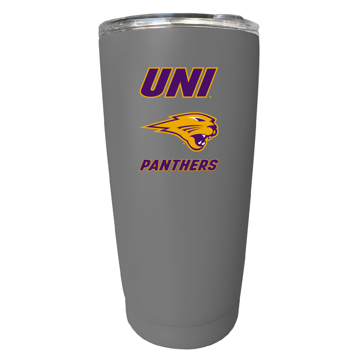 Northern Iowa Panthers 16 Oz Stainless Steel Insulated Tumbler - Gray