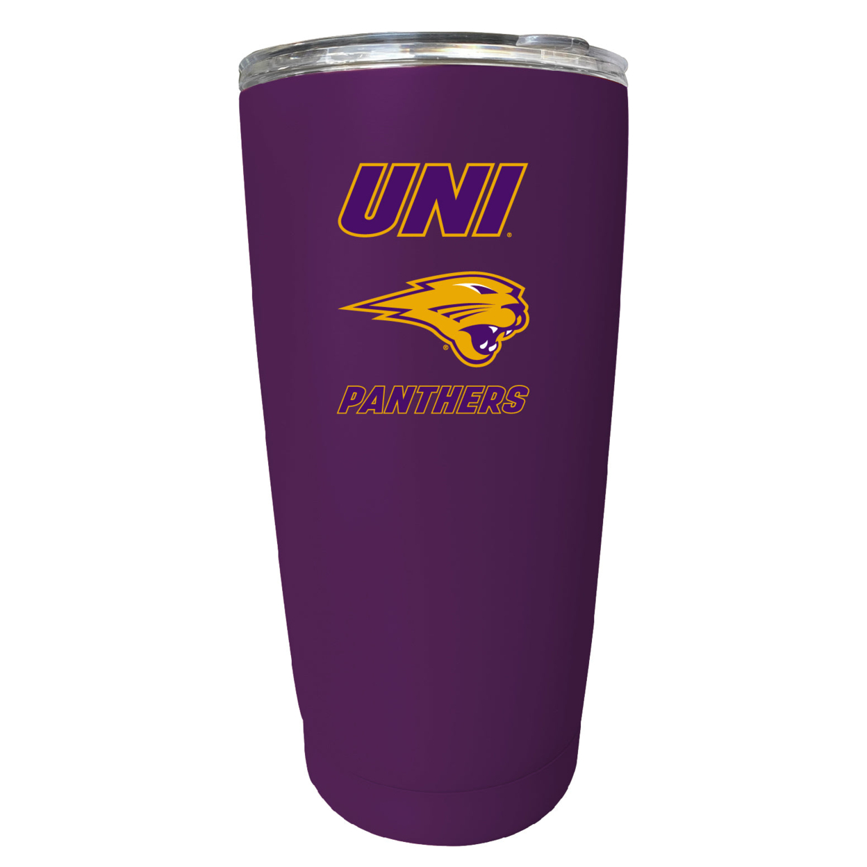 Northern Iowa Panthers 16 Oz Stainless Steel Insulated Tumbler - Pink