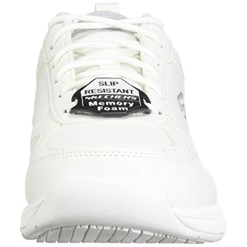 Skechers Men's Dightn Athletic Work Food Service Shoe Varies WHITE - WHITE, 7 Wide