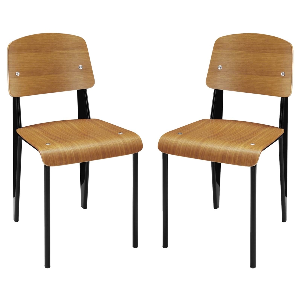 Cabin Dining Side Chair Set Of 2, Walnut
