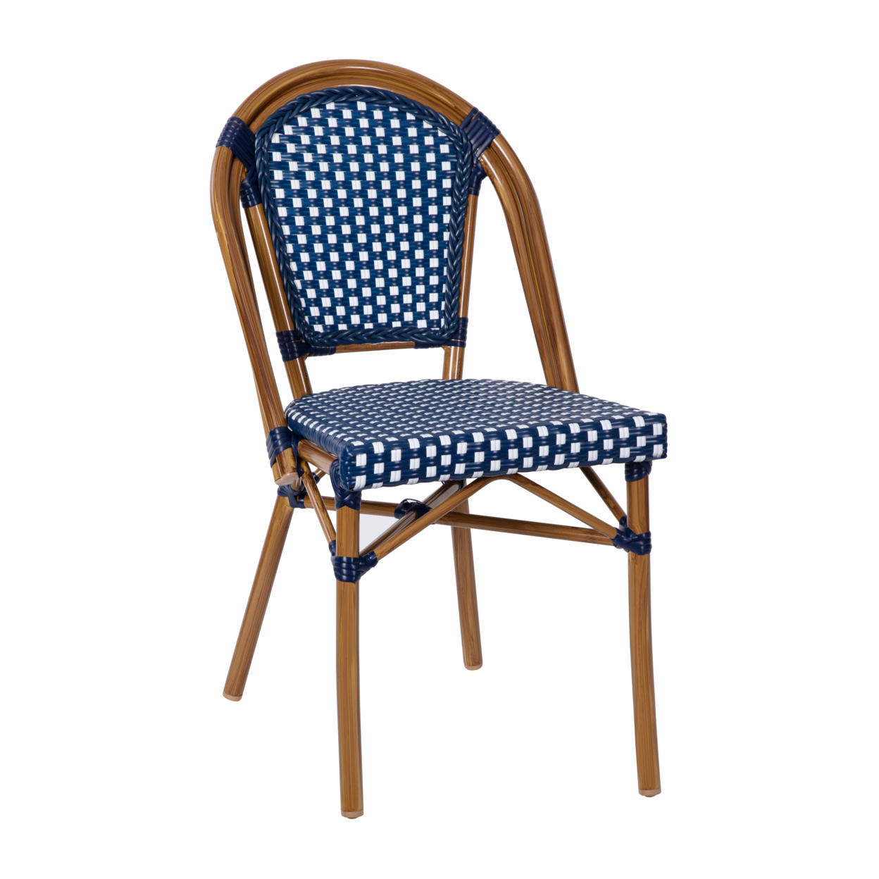 Navy White French Cafe Chair