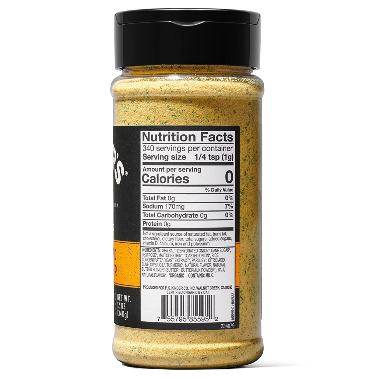Kinder's Organic Caramelized Onion Butter Seasoning, 12 Ounce