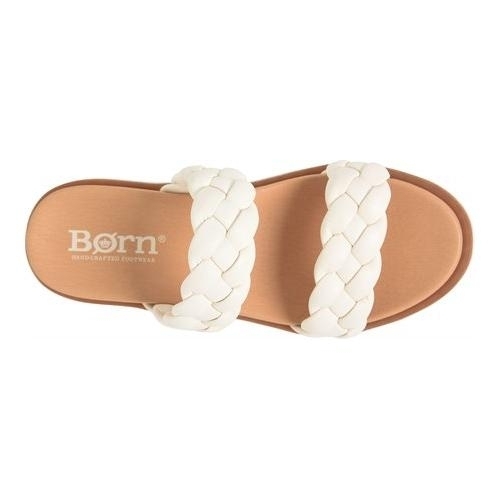 Born Women's Freesia Sandal White (Butter) Full Grain Leather - BR0048101 WHITE - WHITE, 9