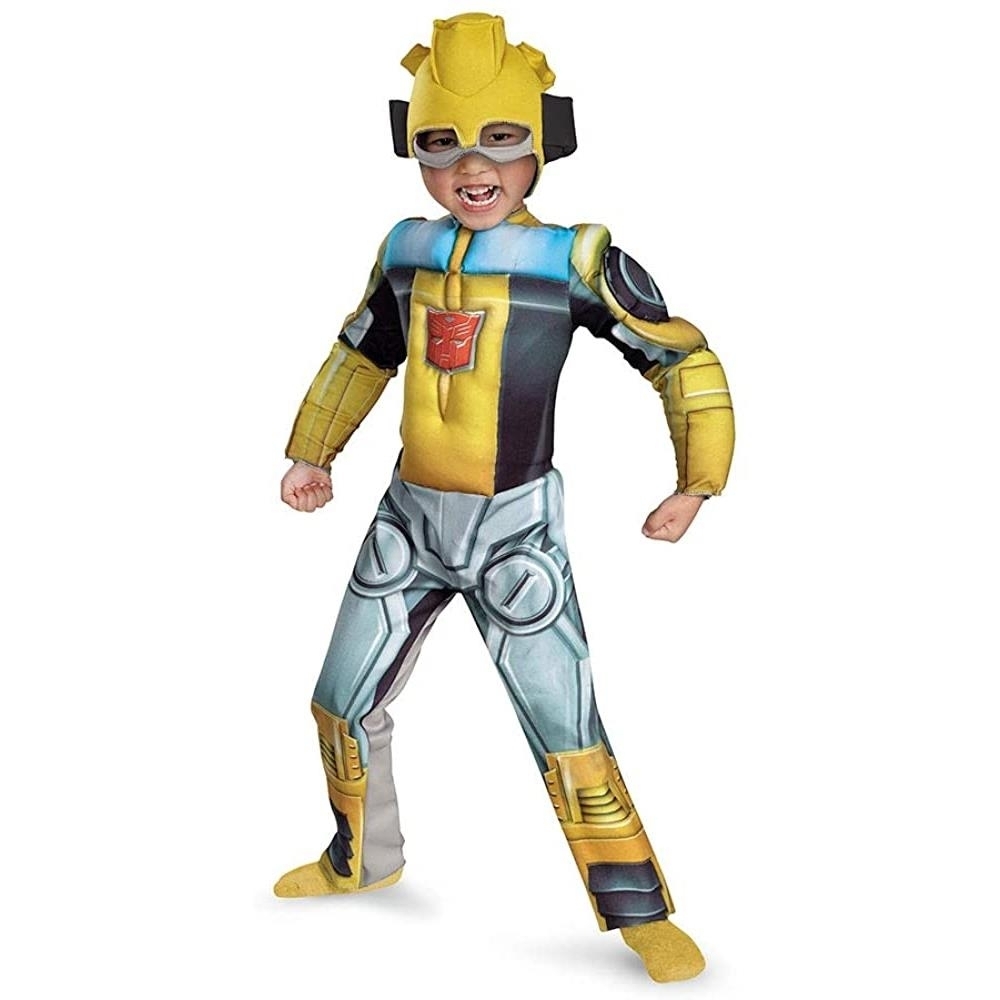 Bumblebee Muscle Toddler Size S 2T Costume Transformers Rescue Bot Disguise