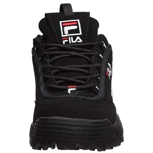 Fila Kids' Disruptor III Sneaker BLACK/WHITE/VINTAGE RED - BLACK/WHITE/VINTAGE RED, 1.5 Little Kid