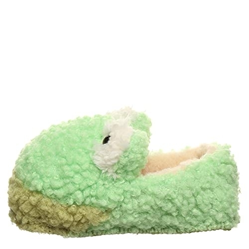BEARPAW Kids' Lil Critters Slippers Green Frog - 2549T-450 GREEN - Green, 7 Toddler