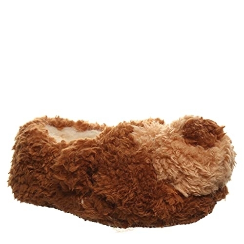 BEARPAW Kids' Lil Critters Slippers Brown Bear - 2549T-450 BROWN - Brown, 12 Toddler