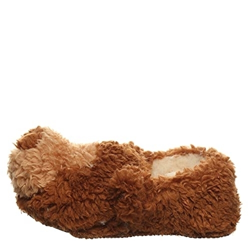 BEARPAW Kids' Lil Critters Slippers Brown Bear - 2549T-450 BROWN - Brown, 10 Toddler