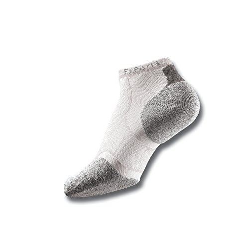 Thorlo Experia Thin Padding Running Ankle Sock WHITE - WHITE, L