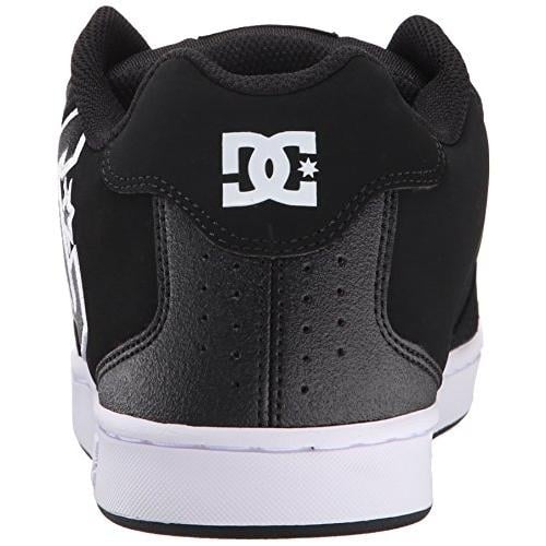 DC Men's Net Lace-Up Shoe BLACK/BLACK/WHITE - BLACK/BLACK/WHITE, 12 D(M) US