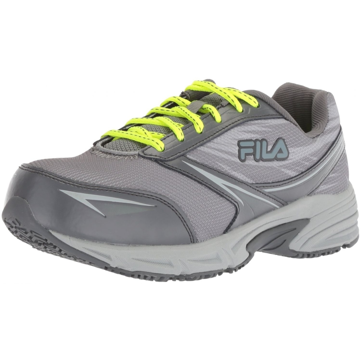 Fila Women's Memory Reckoning 8 Slip Resistant Steel Toe Running Shoe Food Service MONU/CSRK/SFTY - MONU/CSRK/SFTY, 6.5
