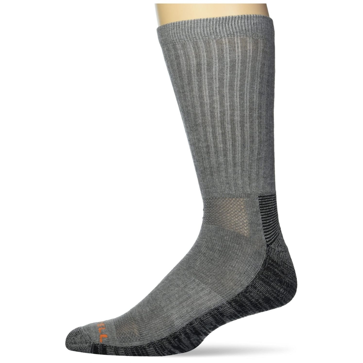 Merrell Men's And Women's Durable Everyday Work Crew Socks - Unisex 6 Pair Pack - Arch Support And Anti-Odor Cotton GRAYH - GRAYH, Medium-La