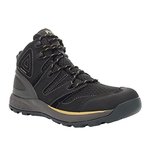 Propet Men's Veymont Waterproof Hiking Boot Black/Gold - MOA022SBGO BLACK/GOLD - BLACK/GOLD, 8 X-Wide