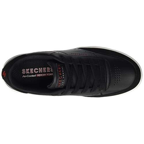 Skechers Women's Downtown Klassic Kourts Sneaker BLACK - BLACK, 5.5