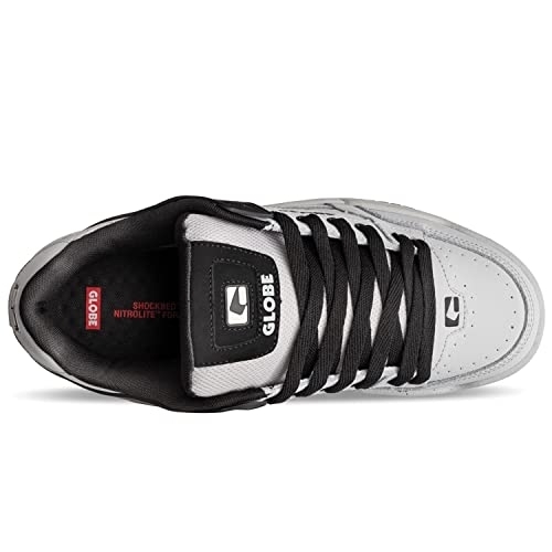 Globe Men's Sabre Skate Shoe Medium ALLOY/BLACK - ALLOY/BLACK, 9