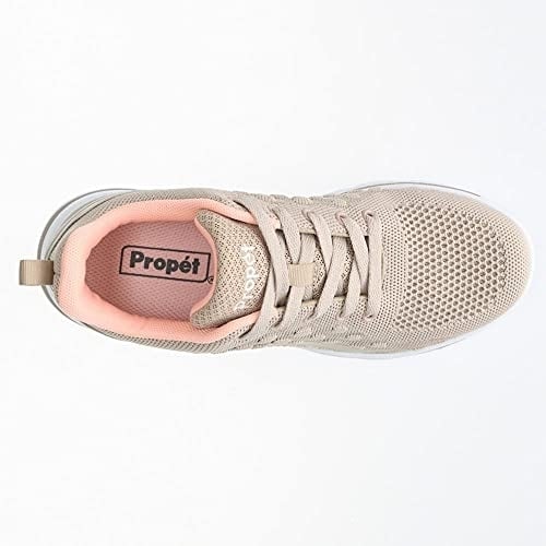 PropÃ©t Women's TravelActiv Axial Sneaker Taupe/Peach - Taupe/Peach, 7.5 Narrow